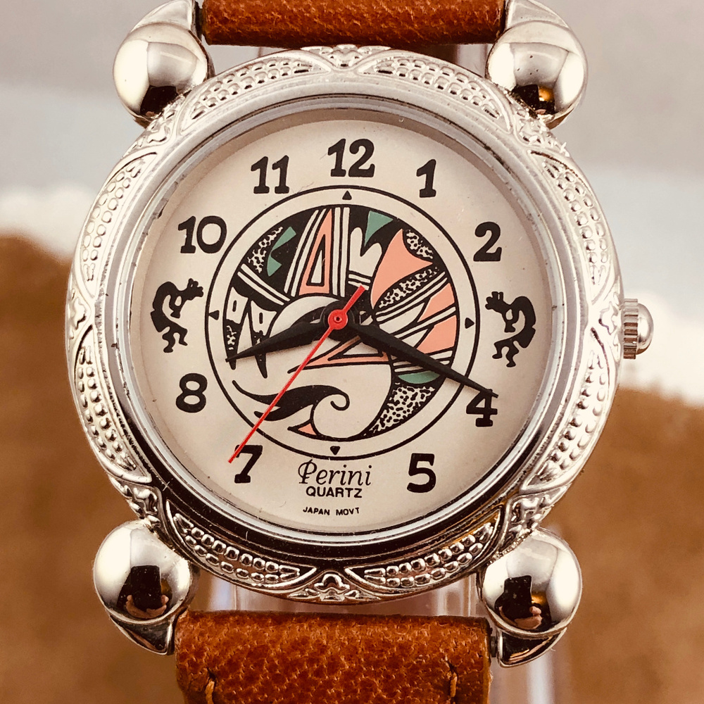 Vintage Perini Southwest 1990's Kokopelli Watch